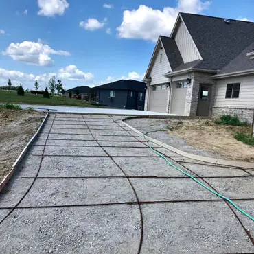 concrete driveway