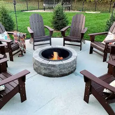 concrete fire pit