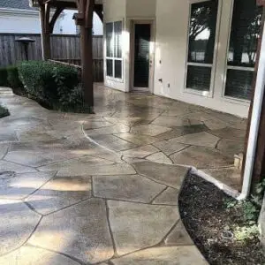 decorative concrete patio